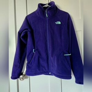 The North Face Women's Small Full Zip Jacket Purple Fleece